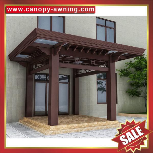outdoor villa house terrace patio gazebo balcony alu aluminum alloy polycarbonate awning canopy canopies cover shelter