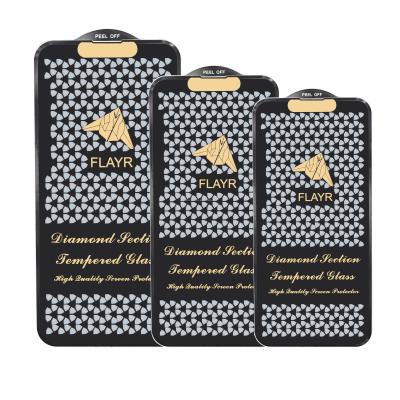Diamond Tempered Glass Full Phone Protection Film ODM Large Arc
