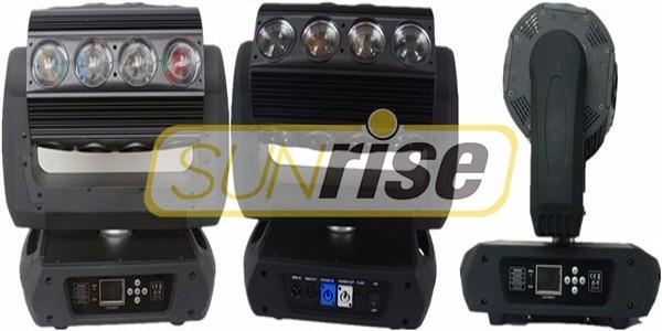 100W Spider Led Moving Head Lighting , Cool White Quad Led Mini Moving Head Light