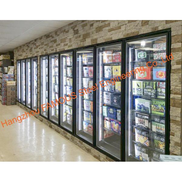 Supermarket Multideck Heated Glass Door For Cold Room / Refrigerator Parts / Freezer