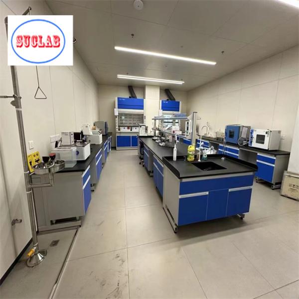 Chemistry Lab Workbench Malaysia Fire Resistant Steel Laminate DTC105 DEG Hinges Phenolic Resin Top