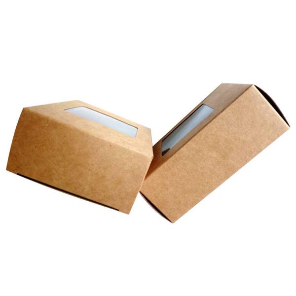 Caixa de empacotamento imprimindo UV do papel de embalagem de 126gsm com janela do PVC