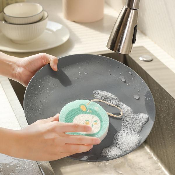 Custom Shape Non-Stick Kitchen Scrubber for Dishwashing