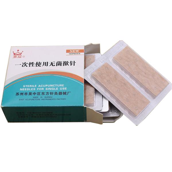 100Pcs/Box Disposable Sterile Ear Needles 0.22*1.5mm for Single Auricular Acupuncture