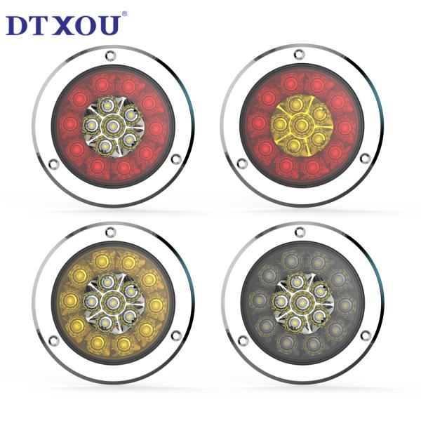 Hot Sale Led Tail Light 12v 24v Round Truck Marker Lights Truck Accessories