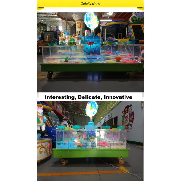 Indoor Amusement Water Kids Fish Game Machine / Pond Entertainment Equipment