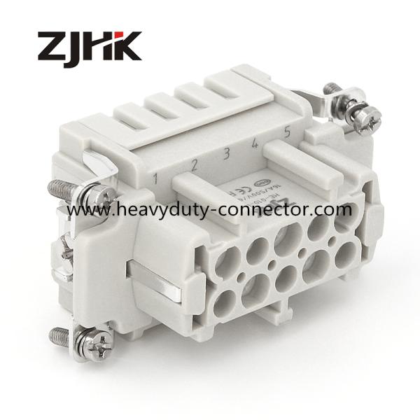 16A 10P FS Heavy Duty Connector Cage Clamp Termination Replace Weidmuller HDC HE Series