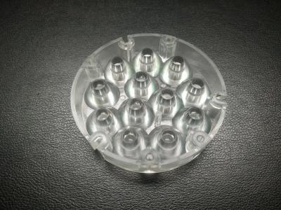 Transparent Plastic Lens Injection Molding Parts / PMMA Injection Mold Maker