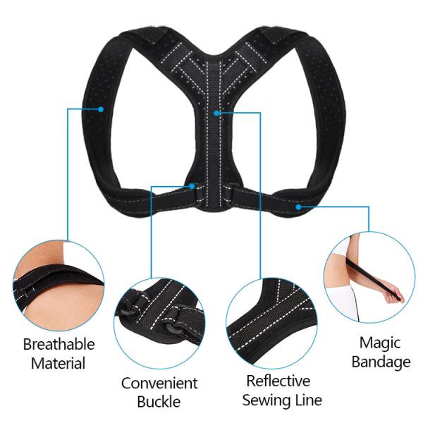 Sports Posture Corrector Spinal Support Physical Therapy Posture Brace for Men / Women Back