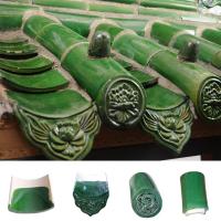 Telhas de telhado de templos chineses vidradas Material de construção decorativo