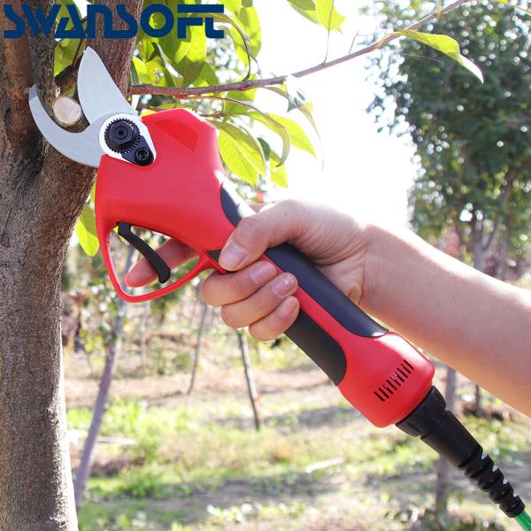 35mm 43.2V Cordless Electric Pruner, Battery Pruning Shears, Portable Wireless Secateurs