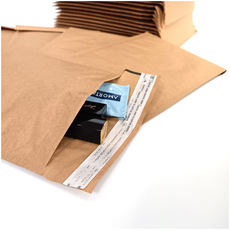 Sustainable Certified Honeycomb Mailer Envelope with Inner Cushion Layer and Double Seal Strip