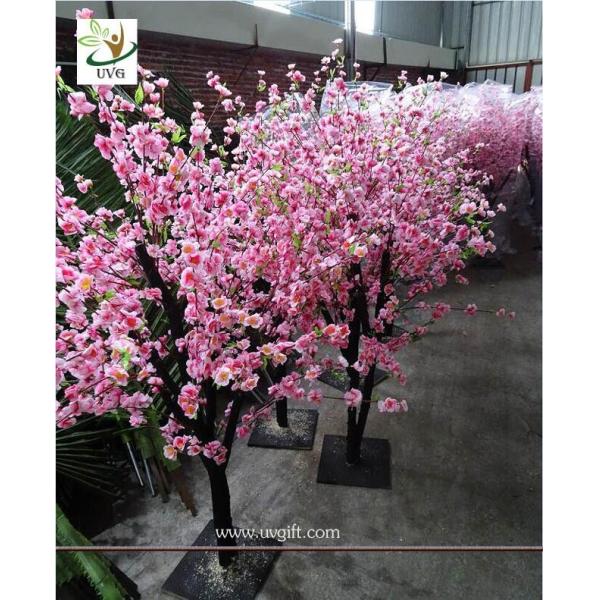 UVG Dongguang manufactory make pink landscape artificial peach blossom trees for emporium decoration CHR152