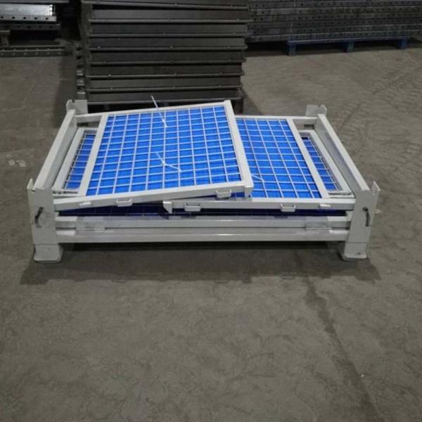 Customized Industrial Warehouse stackable pallet boxes Heavy Duty Storage Cage