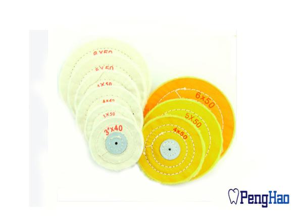 Yellow Cloth Type Buffing Wheel Wear Resistant Dental Polishing Usage