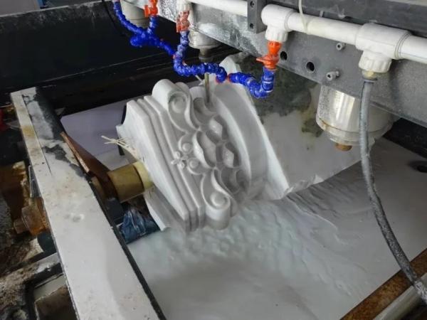Three Dimensional Stone Carving CNC Machine Roman Column