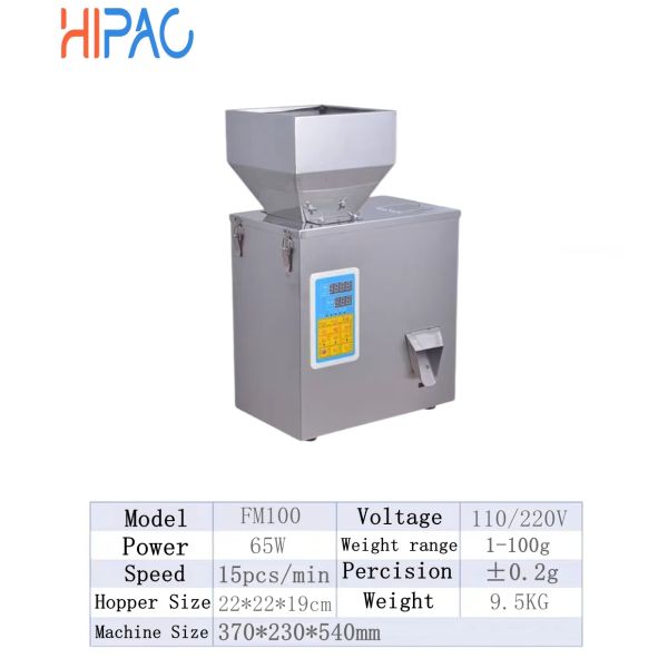 2025 New FM100 High-Accuracy Automatic Quantitative Weighing Machine for Powder Granule Filling with 1-100g Weight Range