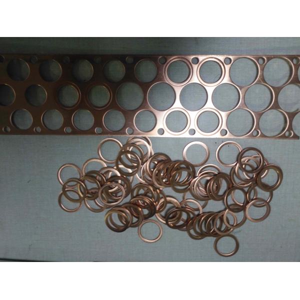 Custom Precise Metal Stamping Washer Parts Brass Sheet Material High Speed stamping