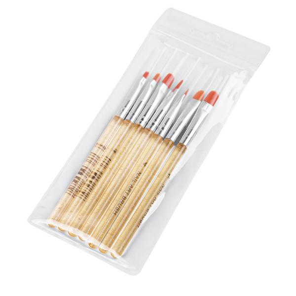 7pcs/set Nail Art Brush Pen for Light Therapy Phototherapy Painting Drawing Tool Made