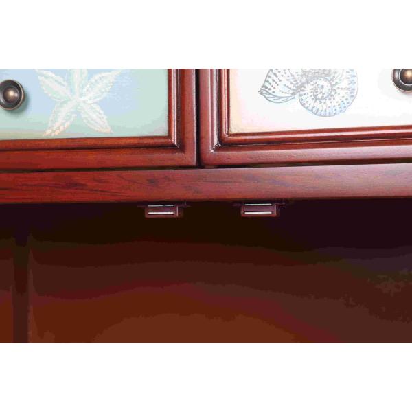 Walnut Office / Home Storage Cabinets With Doors Soild Wood L81*W38.5*H91CM