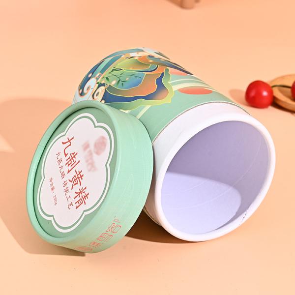 Консервные банки чая кофе пустой бумажной трубки цилиндра картона качества еды упаковывая