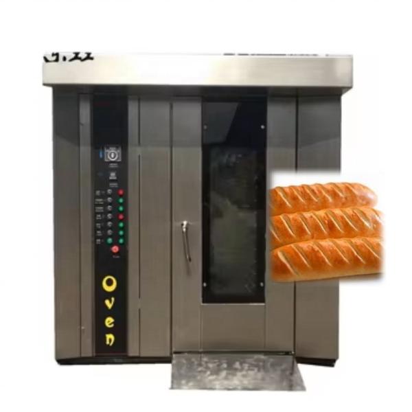 16 Trays Bread Baking Machine With Steam For Bakery Stainless Steel Rotary Rack