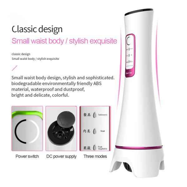 DC 8.4V Portable Safety Ultrasonic Vegetable Cleaner Waterproof Easy Operation