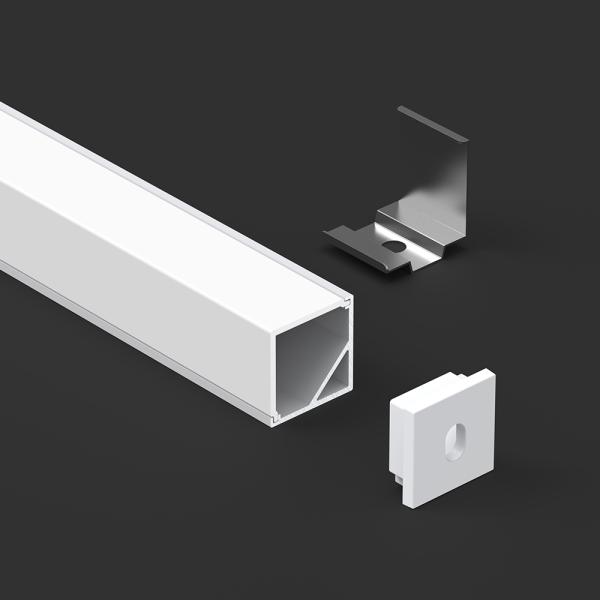 RoHS-Compliant 6063-T5 Aluminum LED Profile for Corner Installation in Strip Light Systems