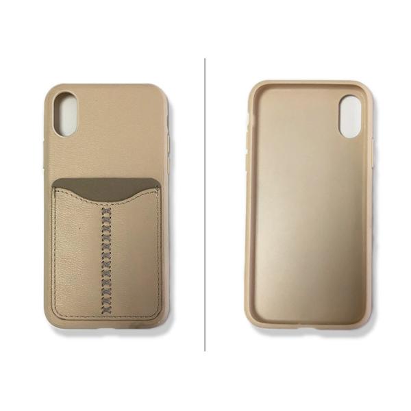 Cartoon Pattern iPhone X Cell Phone Silicone Cases with Card Holder Back