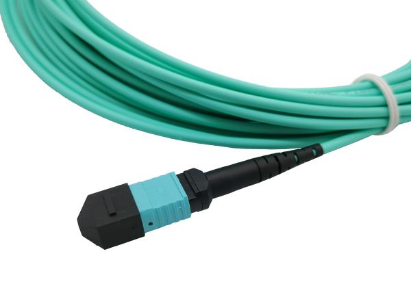 400G MPO Cable MPO to MPO Patch Cord Female OM3 16 Fiber Type B 5M