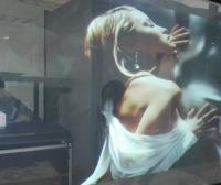 Film transparent de projection arrière de 170 degrés pour l'écran extérieur en verre de projecteur