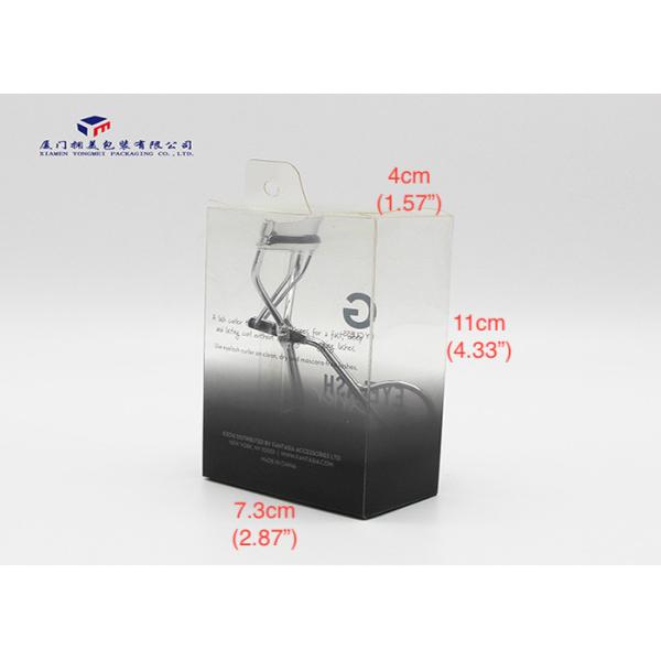 Clear Plastic Box Hang Strip On Top Pack Eyelash Custom Printed Plastic Boxes