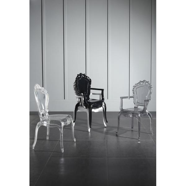 Wedding Clear Princess Bella Ghost Polycarbonate Chair Resin Chiavari Chair With Arms