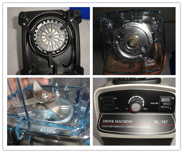 2L , 6L Food Preparation Equipments Commercial Food Blender with Stainless Steel Blade