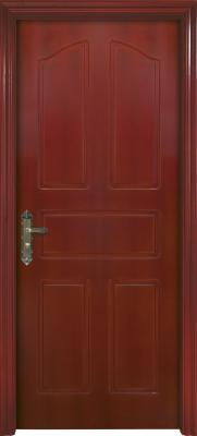 Hotel Interior Solid 2 Hours Fire Rated Wood Doors 1.2mm Thickness