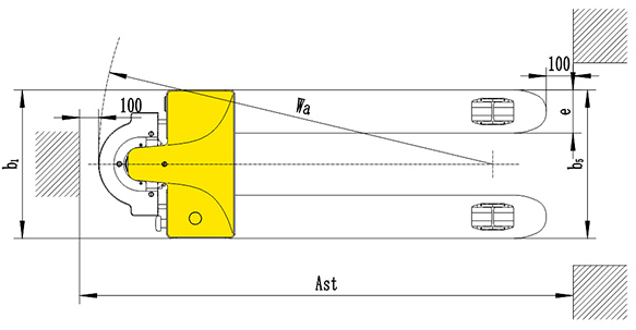 Narrow Aisle Warehouse Electric Pallet Truck Anti Vibration 1500KGS Load Capacity