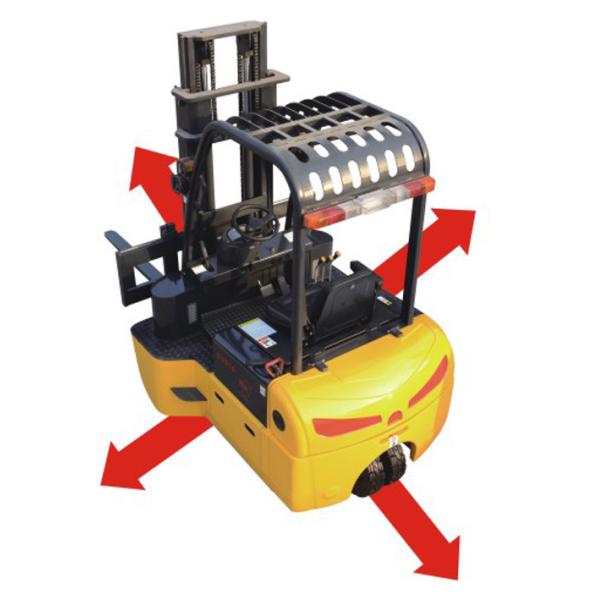4 capacidad eléctrica direccional de las funciones 2000kg del múltiplo de las carretillas elevadoras de Warehouse