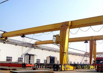 Traveling Goliath Semi Gantry Crane Electric Light Duty For Steel Stock Yard / Warehouse