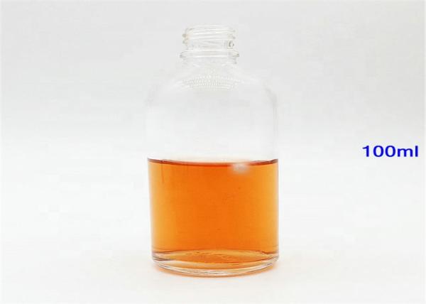 100ml Clear Glass Dropper Bottles With Gold Screw Cap Silicon And PP Material