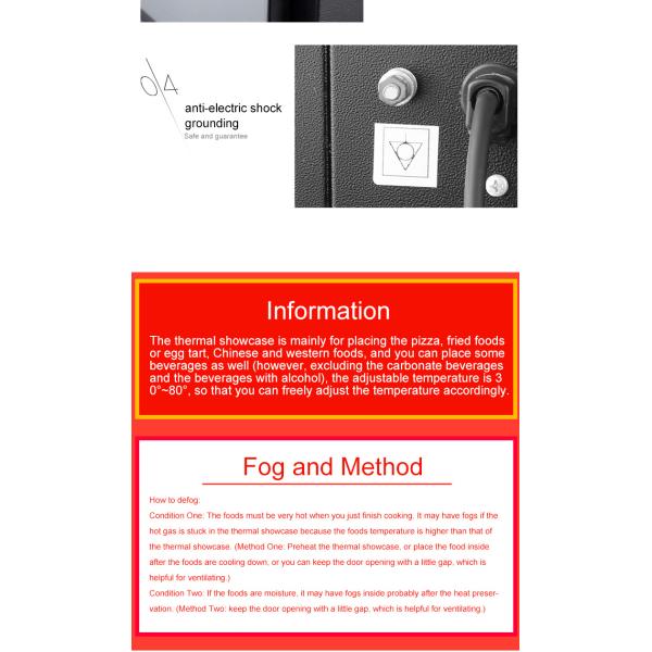 Temperature-Regulated 2 Layers Electric Food Warmer Display for Commercial Kitchens