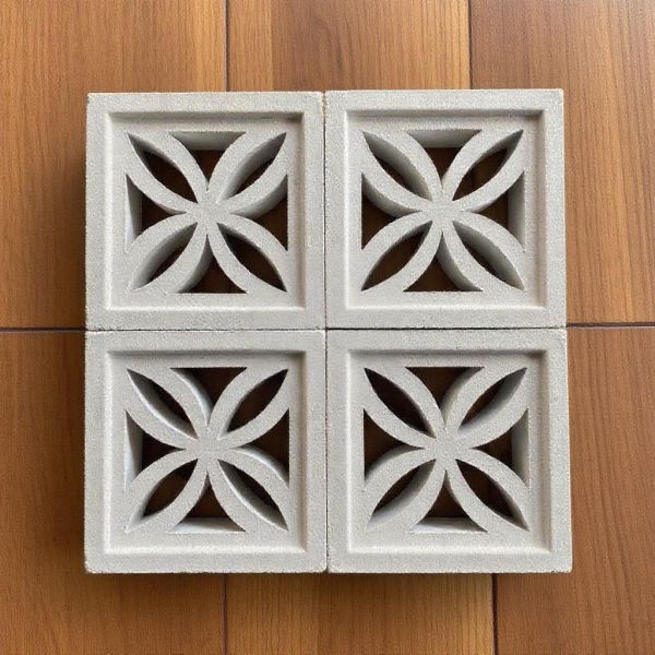 Modular Interlocking Concrete Screen Block Fast Installation System hollowed Wall Decoratin brick