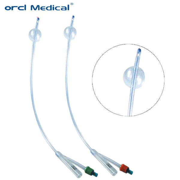Orcl Silicone Disposable Medical Three Way Latex Foley Catheter Kit
