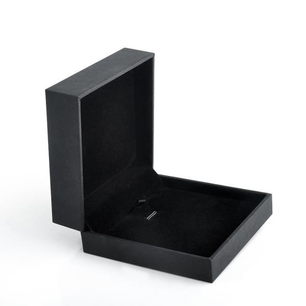 Luxury Black Paper Golden Chain Box Packing / Necklace Jewelry Box