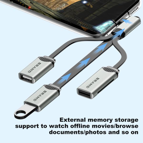 Чтение для TF-карты SD-карты Хаб-кабель для USB 2.0 и USB 3.0 быстрая передача данных