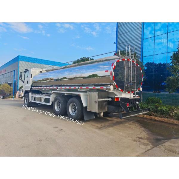 10 Wheels 6X4 ISUZU Truck With 20000 Liter Stainless Steel Milk Tanker