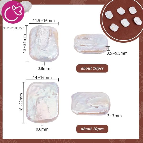 High Quality Baroque White Irregular Shaped Pearls DIY Jewelry Accessories Irregular Natural Freshwater Pearls