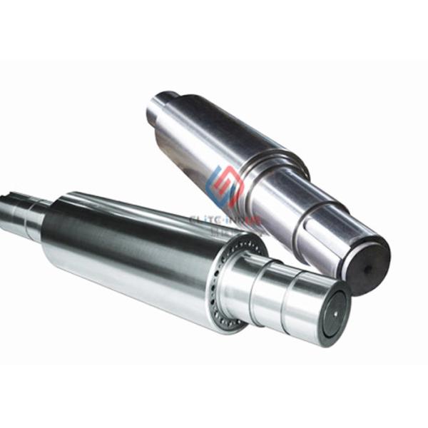 Idler Chrome Plated Rollers / Flat Return Rubber Conveyor Belt Roller  