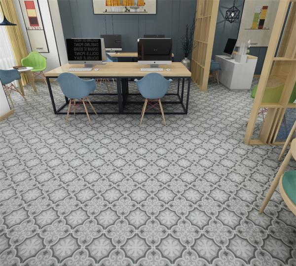 Gray 20x20cm Ceramic Rustic Tile for Indoor Floor