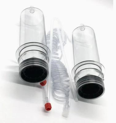 65ml Medical Disposable Sterile Angiographic Syringe Single / Double Channel Automated Contrast CT