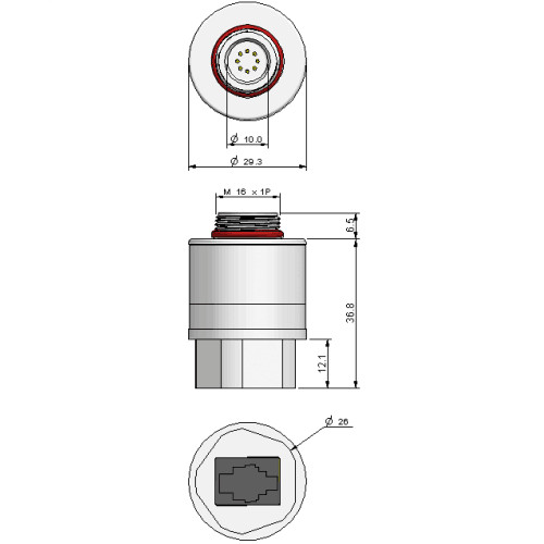 Durable O2 Sensor Anesthesia Machine Medical MOX-3 Oxygen Sensor
